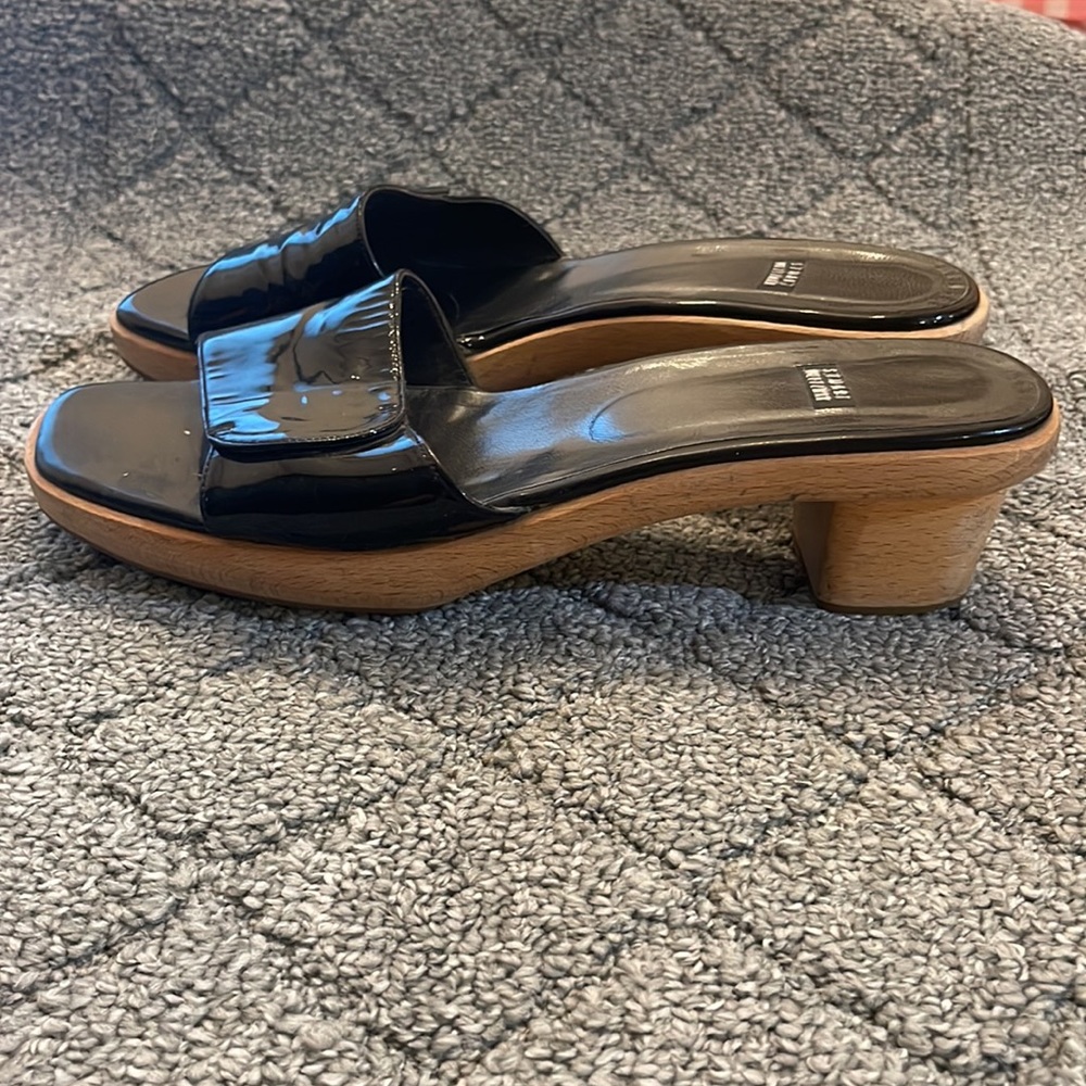 Stuart Weitzman Black Patent Sandals - image 2